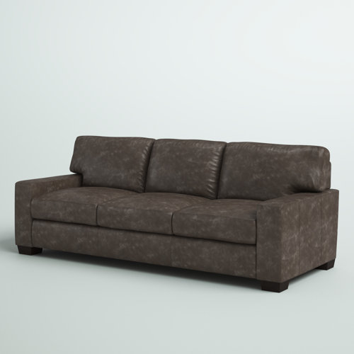 Greyleigh™ 91'' Genuine Leather Sofa Wayfair